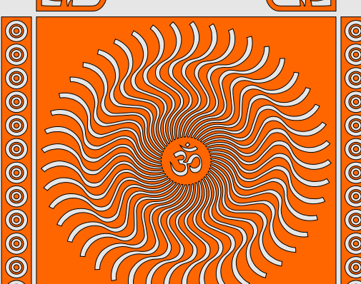 Radiant Om Spiral LED Wall Panel